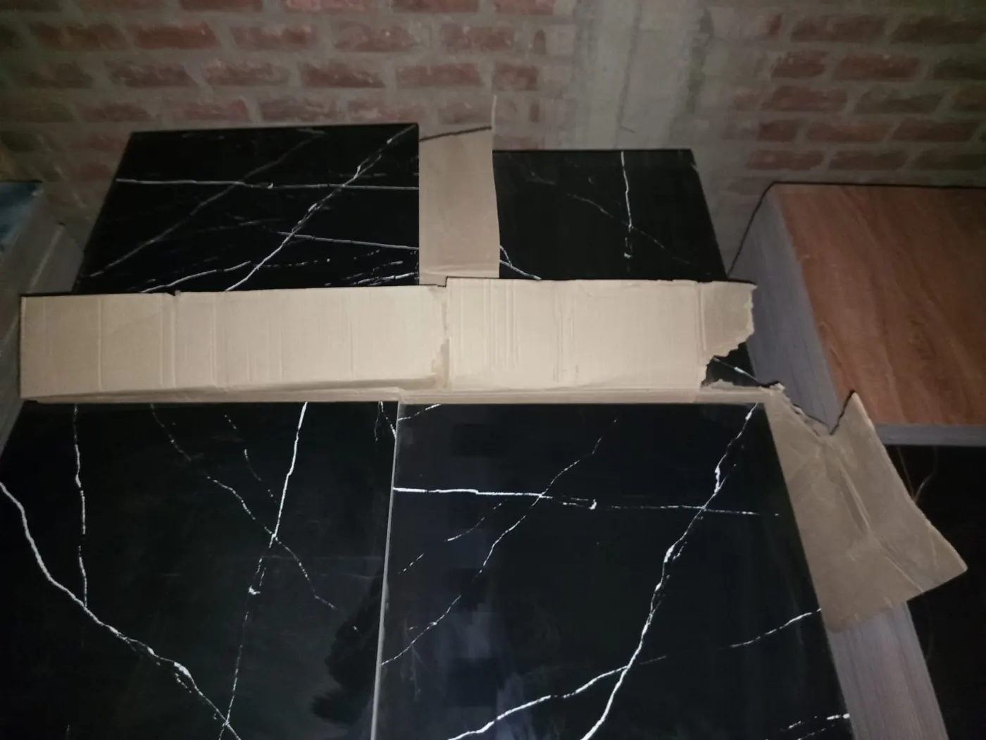 Porcelanato Negro Marmolado 60x60