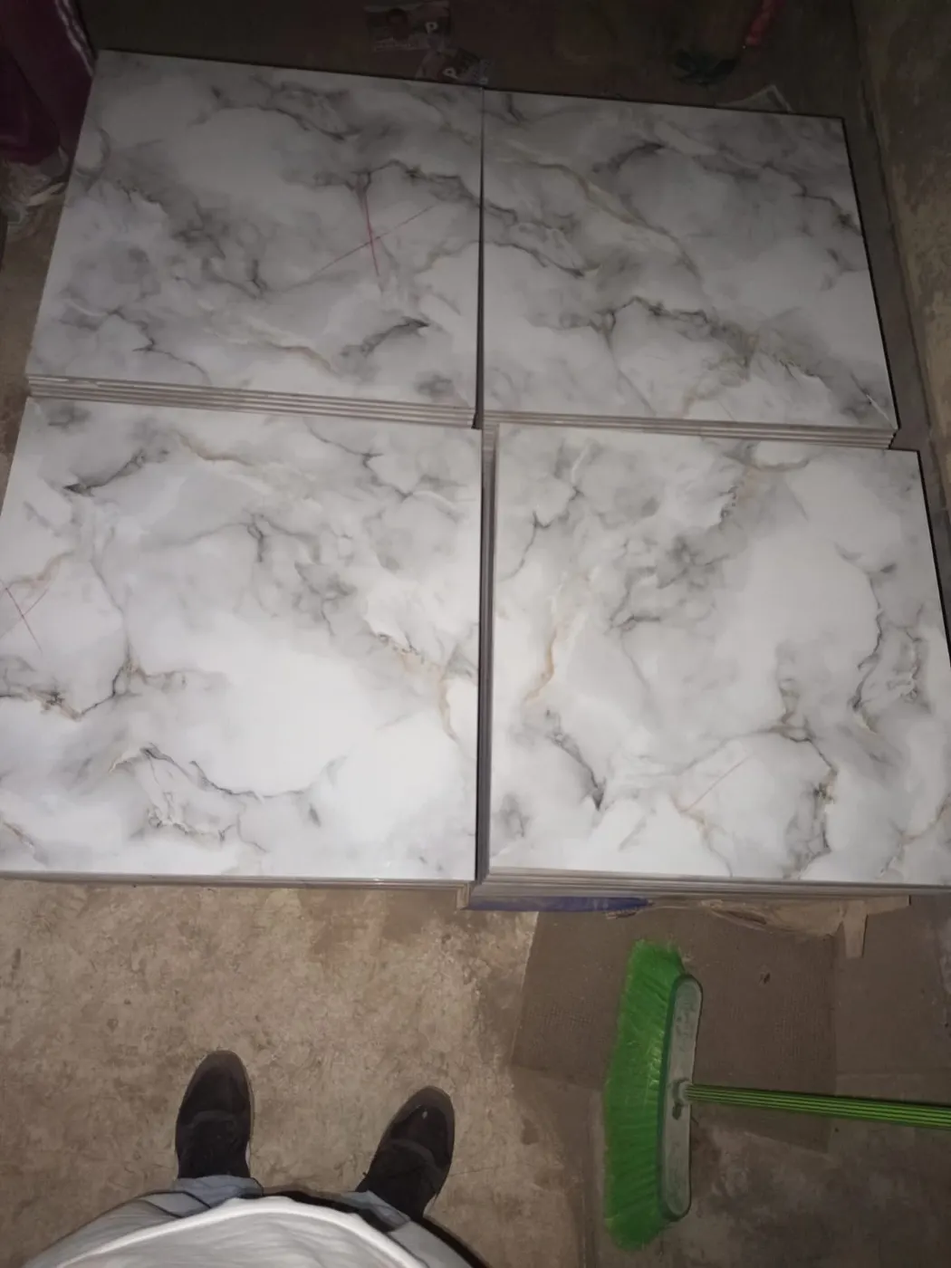 Porcelanato Blanco Marmolado 60x60